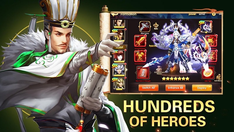 Hãy chinh phục thế giới trong Three Kingdoms: Heroes of Legend mod